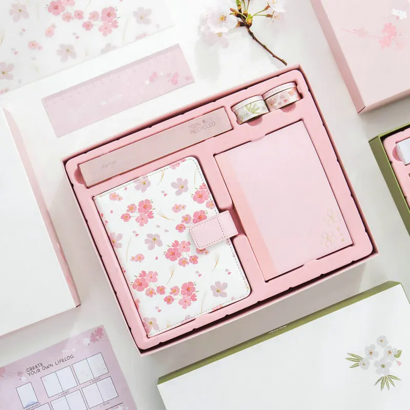 

Joytop See Also Cherry Pu Hand Notebook A5 Hipster Set Notepad Gift Box Diary Laptop Wholesale
