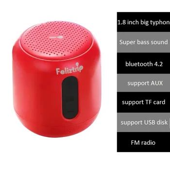 

24w outdoor portable stereo wireless bluetooth speaker car subwoofer support FM radio TF card AUX handsfree music loudspeaker