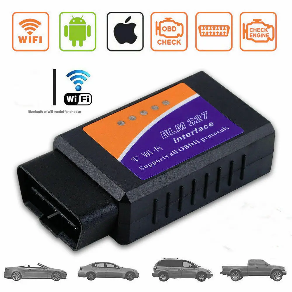 OBD2 ELM327 V1.5 wifi адаптер IOS сканер для iPhone автомобильный диагностический инструмент OBD 2 ODB II ELM 327 wifi ODB2 Автомобильный сканер EML327 wifi