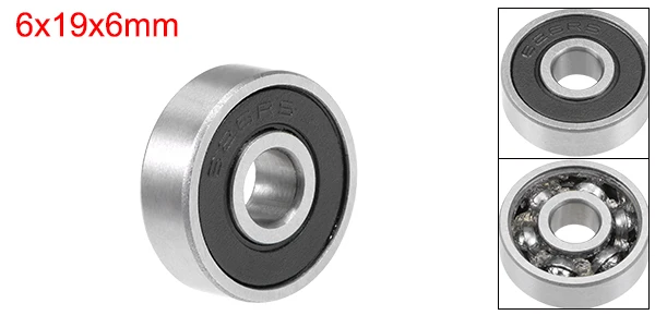 uxcell 1-20pcs 6mm I.D. Miniature Ball Bearings 6x19x6mm 8x16x5mm 6x19x6mm 6x22x7mm 606z 626z 636z 696z