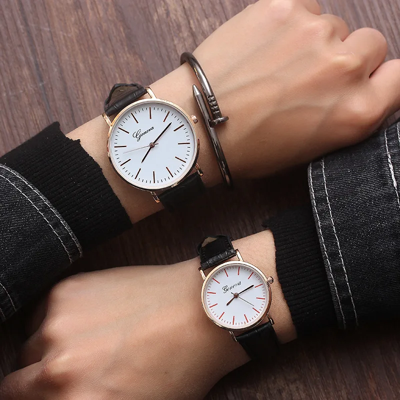 

South Korea Trend of Fashion Sen WOMEN'S Watch Korean-style Simple Leather Belt Students Retro Circle Small Elegant Hipster Watc