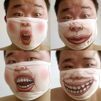 

Reusable Protective Face Mask Dust Happy Creative Masks PM2.5 Washable Mask Cotton Flu Funny Mask For Face Masque Mascarillas
