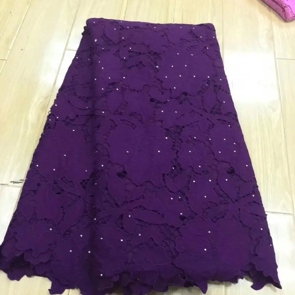 STILL FLY african lace fabric high quality guipure lace latest cotton swiss voile lace french cordd lace fabric 5yards/lot - Цвет: as picture