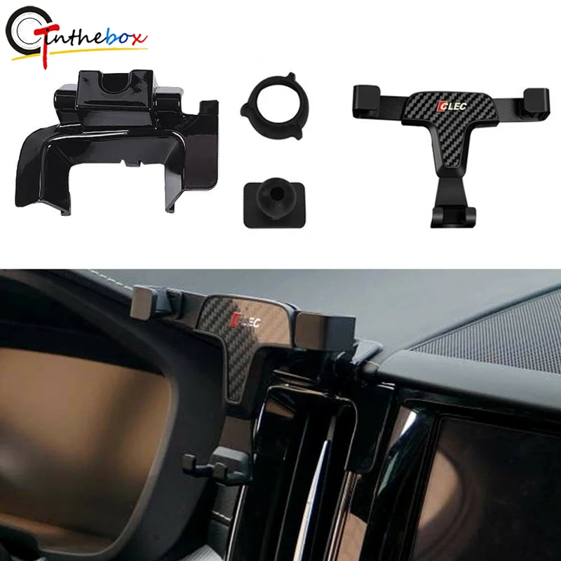 Gtinthebox Smart Cell Phone Mount Holder Adjustable Bracket W/clip For 201819 Volvo Xc60