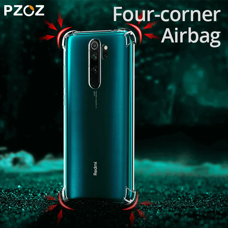 PZOZ, Роскошный чехол для Redmi note 8, Силиконовый противоударный чехол для мобильного телефона, чехол для Redmi note 8 pro, прозрачные телефонные чехлы