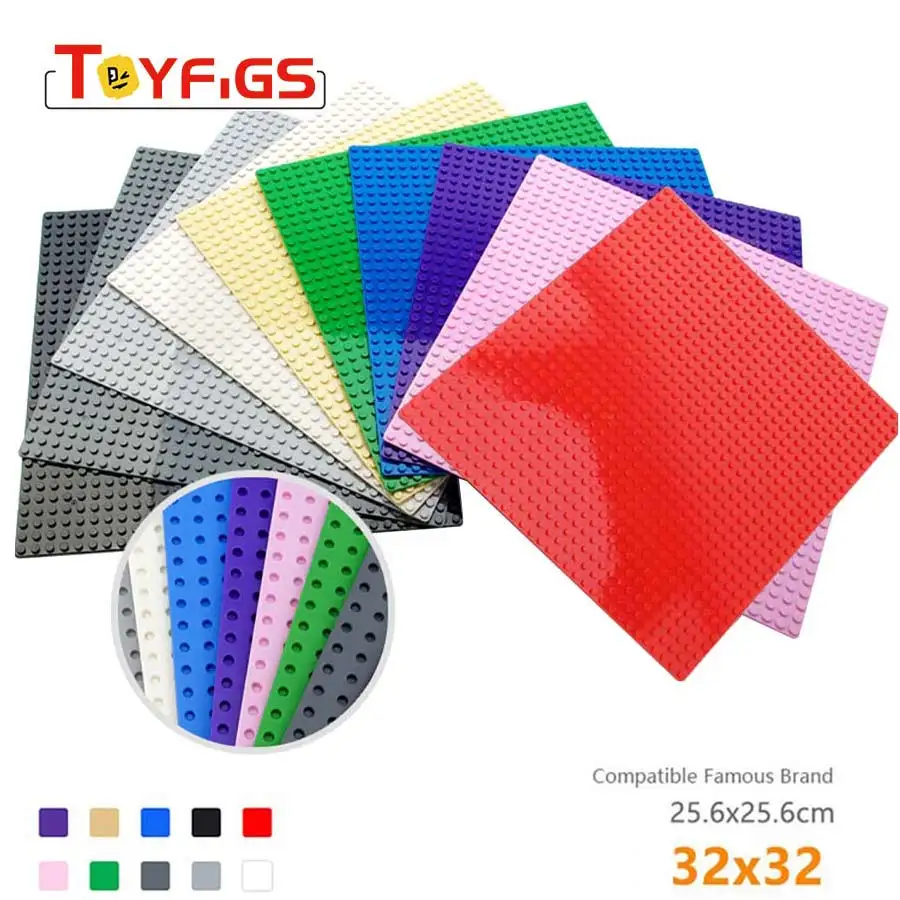 

32*32 small particles Baseplate DIY building block wall bottom plate fitting compatible with Legoingly Duplos Board Toys For kid