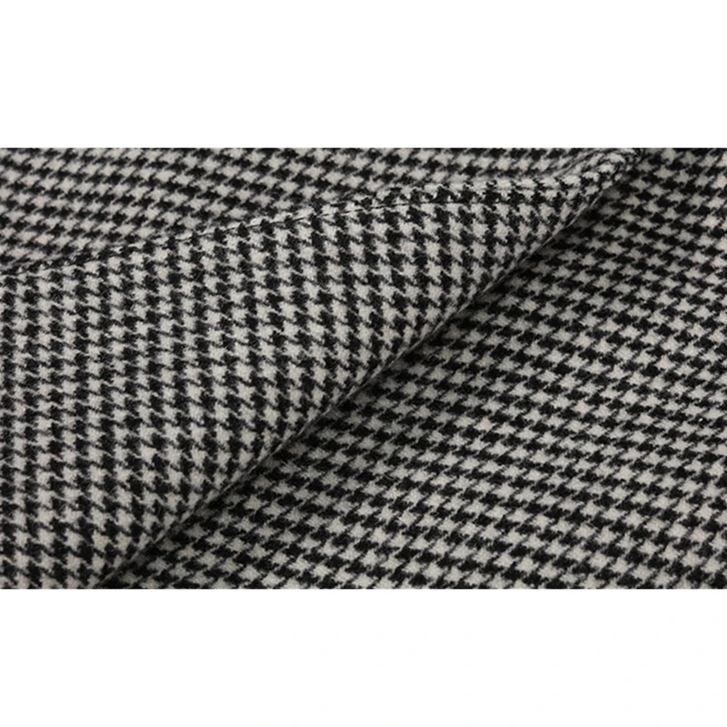 Осенне-зимнее новое шерстяное пальто женская уличная длинная куртка женское облегающее шерстяное пальто клетчатые куртки плюс размер одежда