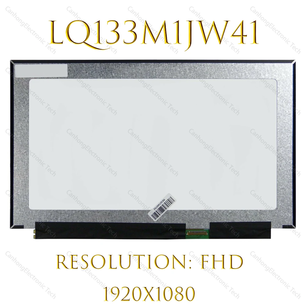 

13,3 дюймовый ЖК-экран Dsiplay для ноутбука LQ133M1JW41 EDP 30PIN 60HZ IPS FHD 1920*1080, сменная панель ЖК-дисплея