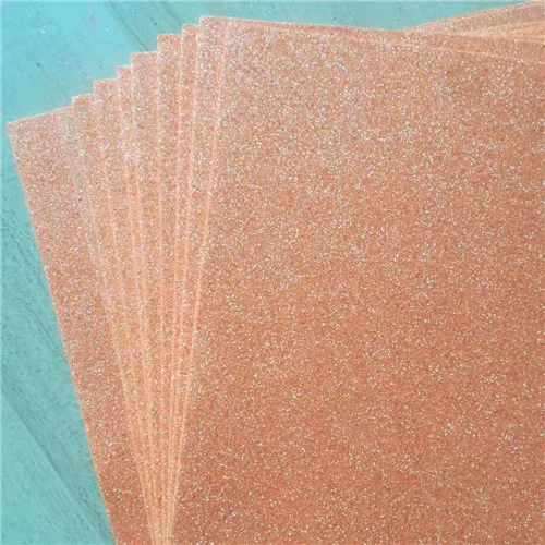 20*30 Cm Glitter Foam Paper Paper-Cut Scrapbook Sticker Kids DIY Craft Handmade Material Wedding Party Decoration Spong Paper lt orange