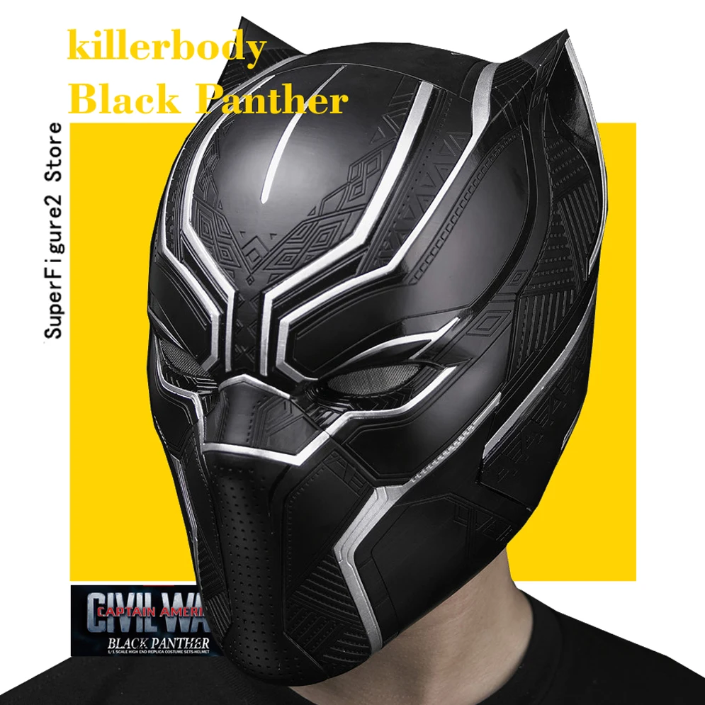 Фото Killerbody пантера Super Cool Original 1/1 Black War пригодный для ношения шлем коллекция игрушек