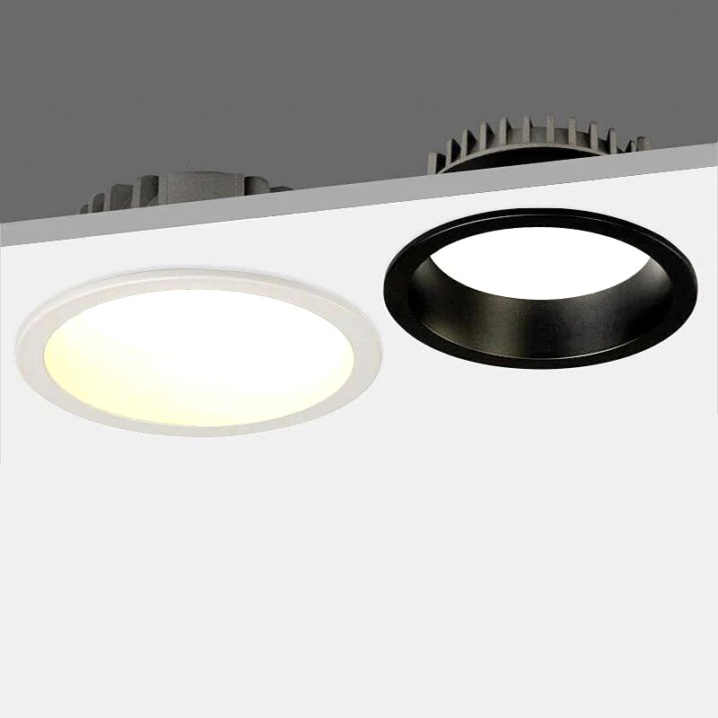 Recessed Anti Glare    LED Downlights 9W/12W/15W/18W LED õ Ʈ Ʈ AC110  240V   ǳ 