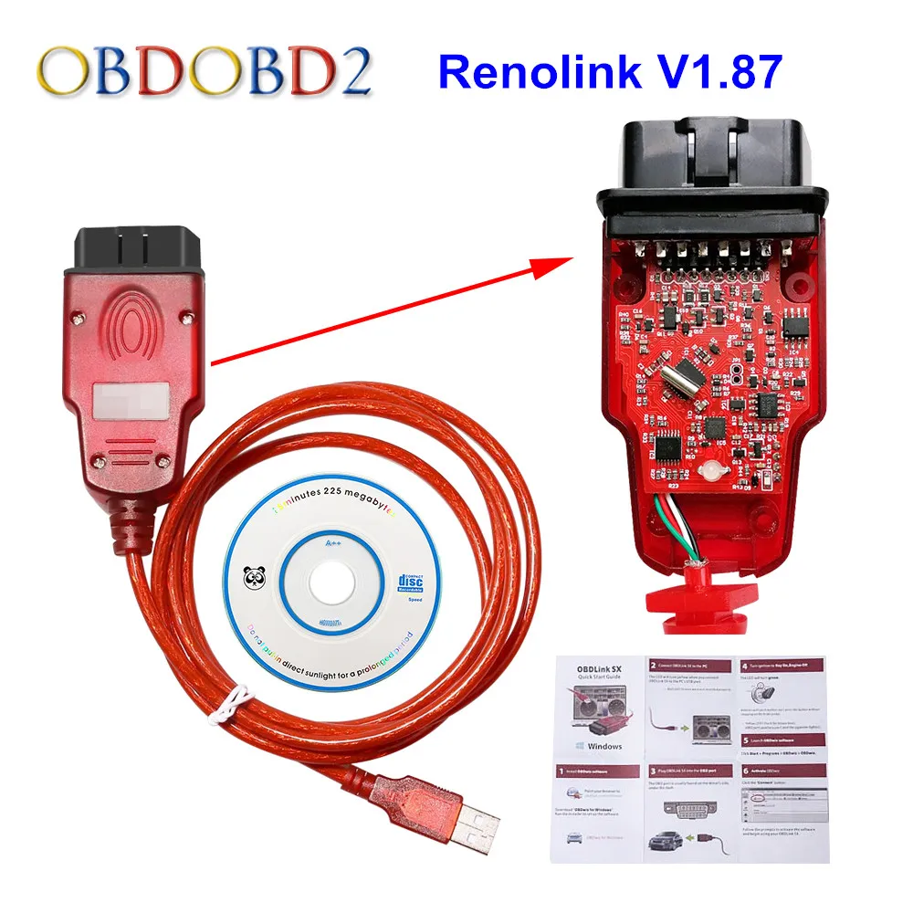 Новейший Renolink V1.87 1 87 для Renault ECU Программатор кодирование ключей UCH подходящая