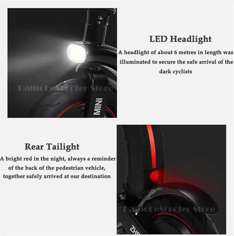 Daibot Mini Electric Bicycle Two Wheel Electric Bicycle 14 Inch 350W 36V 32KMH Foldable Portable Adults Electric Bicycle Bike   (15)