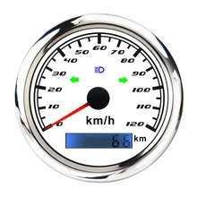 85 мм gps Тахометр Спидометр Одометр цифровой для автомобиля мотоцикла лодки, 0-120 км/ч, IP67 водонепроницаемый