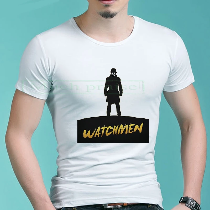 Новинка,, Мужская футболка с надписью «Watchmen's», футболка с надписью «off whitw», мандалорский человек, Харадзюку, крутая забавная цельная уличная футболка, топы - Цвет: 215