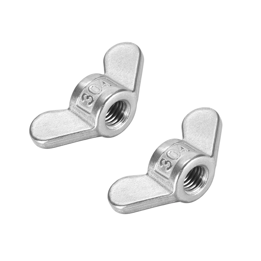 

uxcell 2 Pcs M8 M10 M12 Wing Nuts Stainless Steel 304 Hand Twist Tighten Ear Butterfly Nut