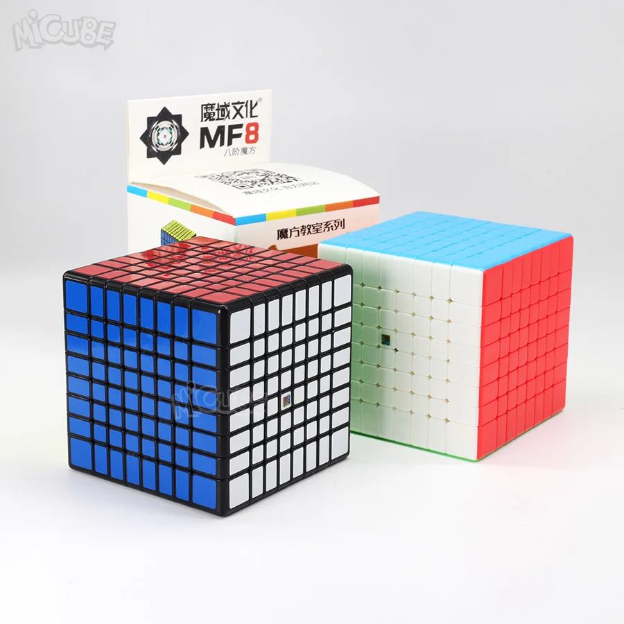 Moyu MF8 8x8x8 куб 8 слоев магический скоростной головоломка 8x8 черный без наклеек Neo Cubo