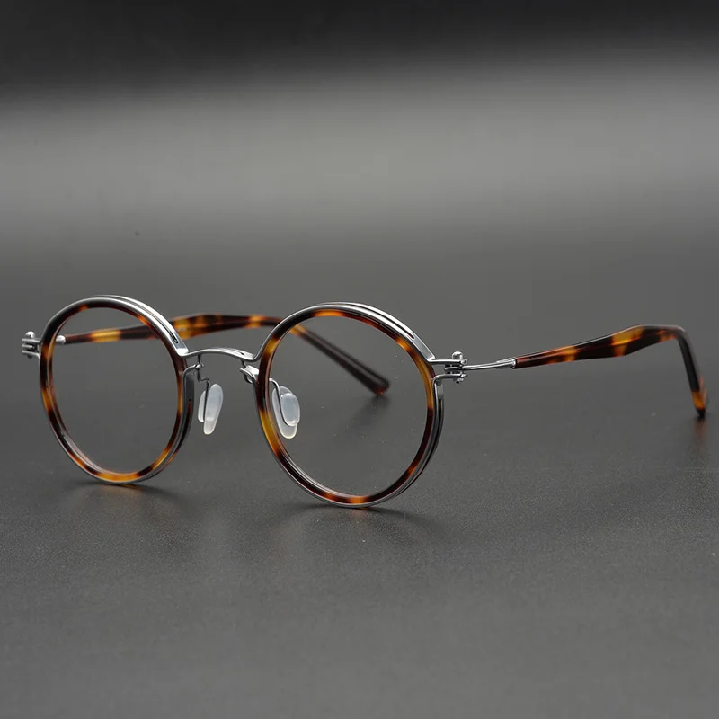 Considerar digerir Anormal Gafas redondas de acetato para hombre y mujer, Retro Vintage lentes  transparentes, monturas graduadas para miopía óptica - AliExpress