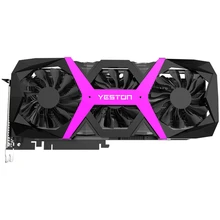 Yeston Radeon RX580 8G GDDR5 256bit PCI Express x16 3,0 игровой ПК видео Графическая карта для рабочего стола ужин DVI+ HDMI+ 3* DP