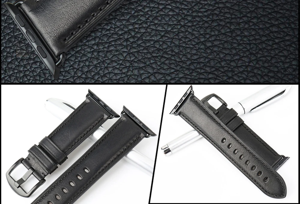 MAIKES для Apple Watch Band 44 мм 40 мм и ремешок для часов аpple 42 мм 38 мм натуральная кожа часы аксессуары iwatch ремешки для часов браслеты