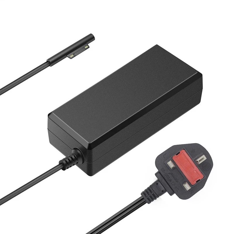 RISE-Uk Plug 65 Вт 15 в 4A Адаптер зарядного устройства переменного тока 1706 Замена для microsoft Surface Pro 3 Pro 4 кабель питания Pro4 Pro3 Таблица