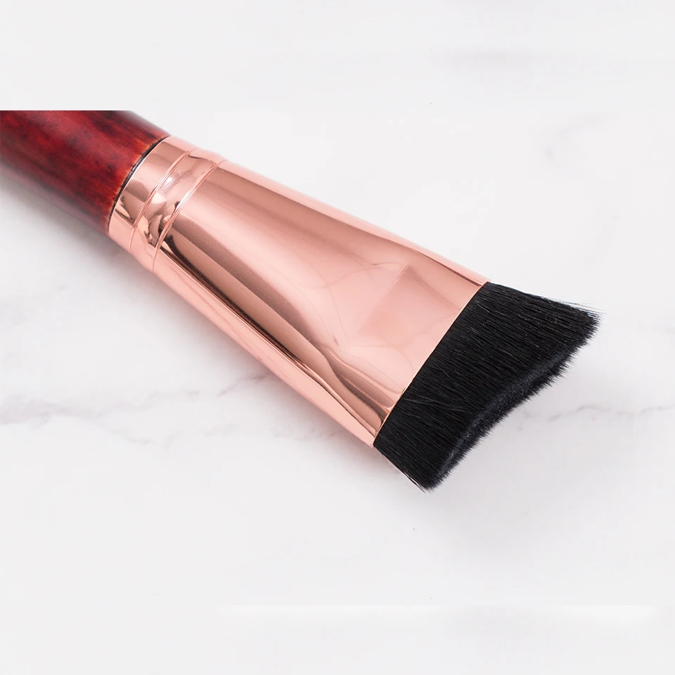 BEILI new pro кисти для макияжа верхняя козья шерсть пони Бордовый красный контур теней для век для век Foundation Кисти для смешивания брошюр maquillaje
