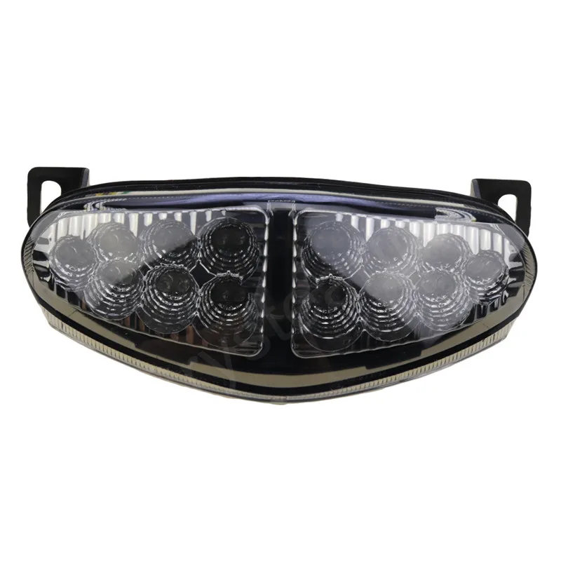 Для KAWASAKI ER-6N ER-6F ER6N ER6F 2009 2010 2011 черный прозрачный задний фонарь для мотоцикла задний светильник поворотники Встроенный светодиодный светильник