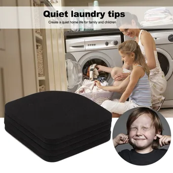 

4 pcs Shock Slip Mats Reducing Washer table Refrigerator Anti-vibration bed table Noise Pad Machine Shock Proof Mat