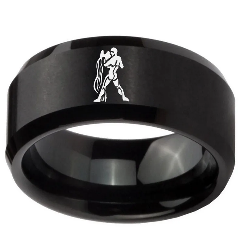 Finger Rings Fashion Rings Crystal Rings Stainless Steel Rings Bohemian Rings 12 Zodiac Stainless Steel Ring Witchcraft 12 Star Witch Wicca Ring Leo Horoscope Constellation for Women