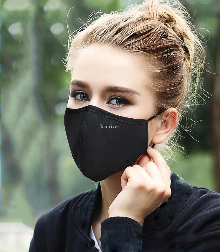 Модная моющаяся РМ2, 5 маска для рта, регулируемая противопылевая маска, фильтр с активированным углем, ветрозащитные маски для лица с заглушенным ртом
