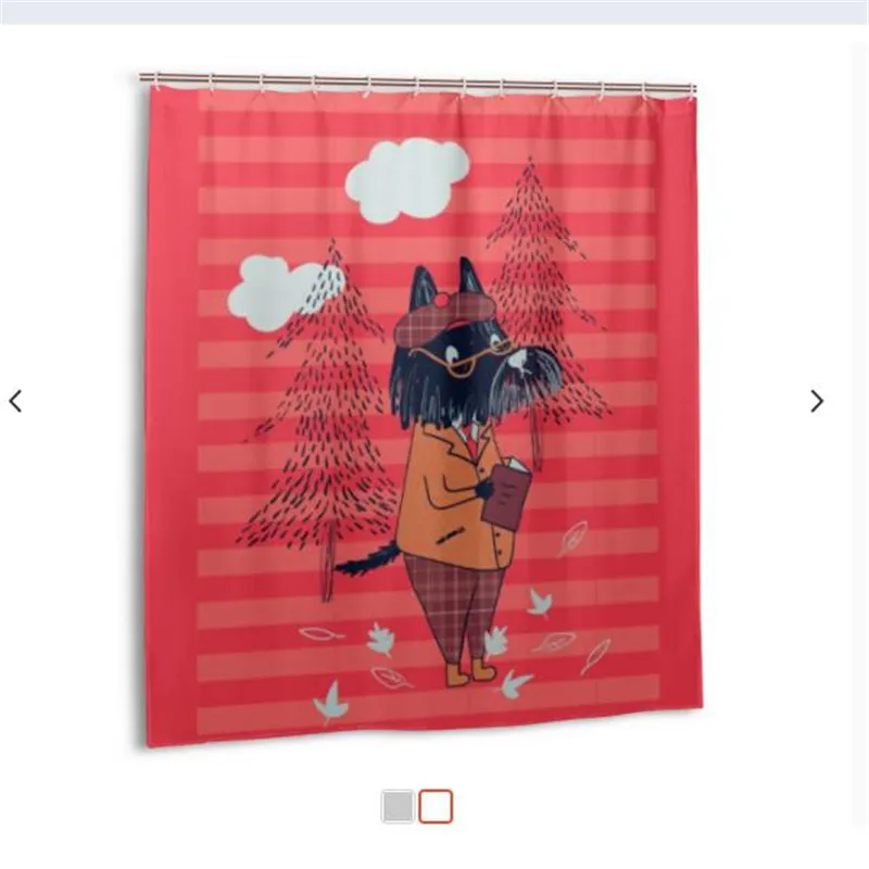 Darmian lovely fox anmials, пластиковая занавеска для душа, индивидуальная, для ванной, декоративная, водонепроницаемая, полиэстер, занавеска s