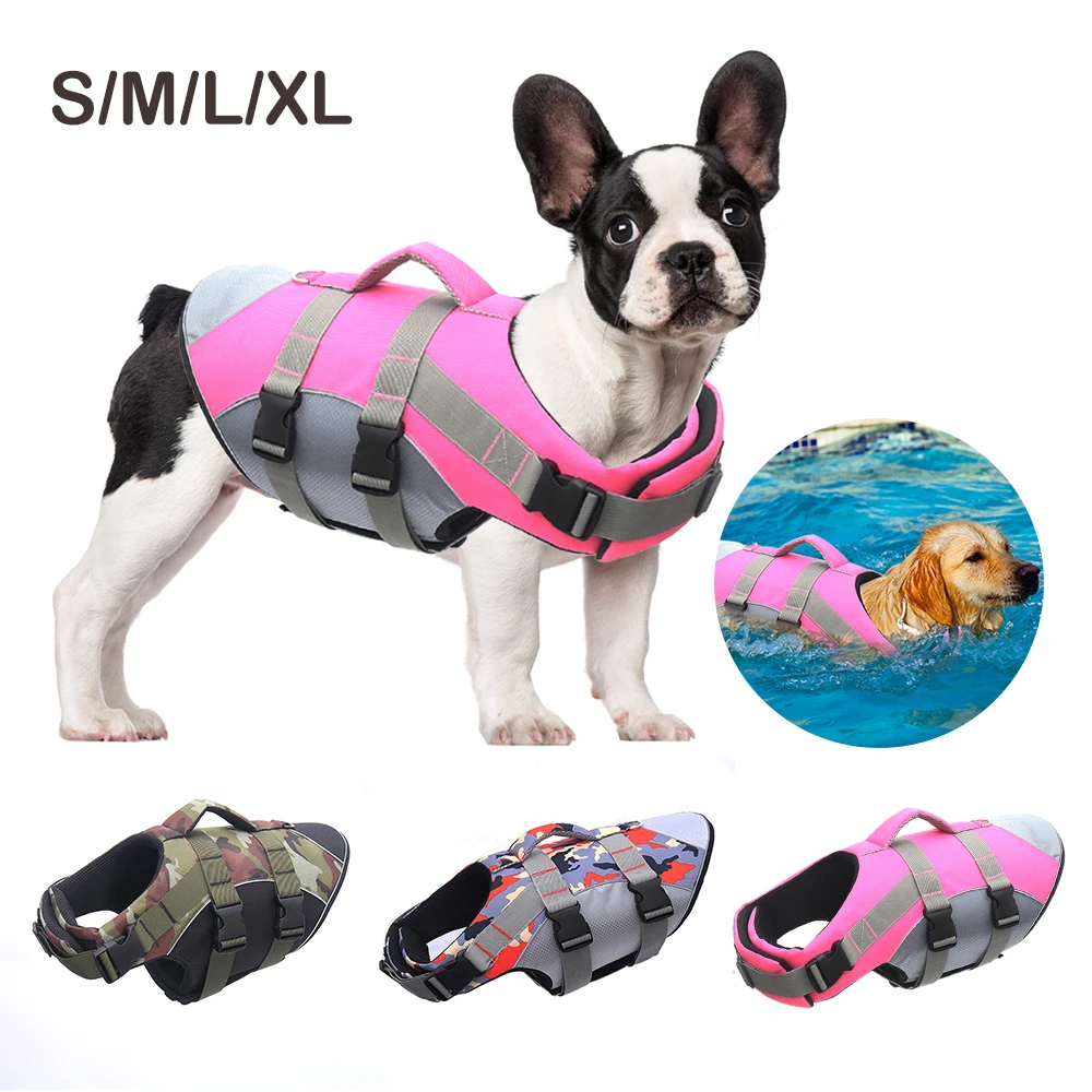 犬水着ペット安全水泳スーツ犬ライフベスト夏サメペット安全ジャケット小中大犬安全服 Dog Vests Aliexpress