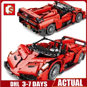 

SEMBO 1213 PCS MOC Technic Building Blocks Technic Lamborghinily Speed Sports Racing Car Model Boy Expert Man Toy Children Gifts