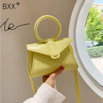 

[BXX] Crocodile Pattern PU Leather Crossbody Bags For Women 2020 Small Purses and Handbags Ladies Shoulder Messenger Bag HM796