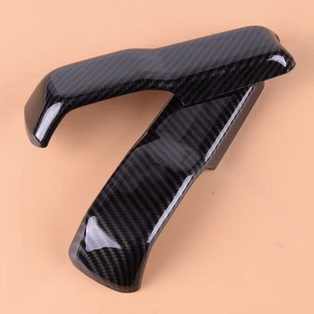 

beler 2 PCS ABS Carbon Fiber Texture Car Styling Front Hood Cover Trim Decor Fit for Jeep Wrangler JL 2018