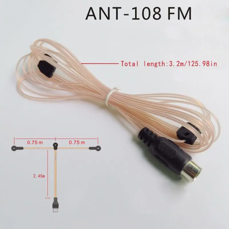 ANT-108 3,2 м FM радио антенна кабель гнездовой разъем антенна для домашнего усилителя