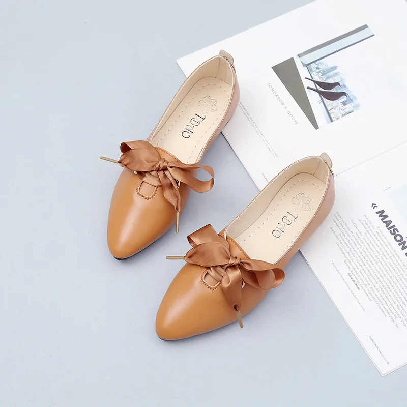 

2018 Spring New Style Korean-style Academic Edition Women's round-Toe Flat Heel Fairy Shoes Versatile Retro Casual Mary Jane WOM