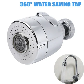 

360° Kitchen Tap Head Water Saving Faucet Extender Sprayer Sink Spray Aerator Water Faucet Sprayer Chromium Plating