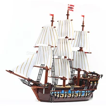 22001 имперские войны Корабль с изображением персонажа фильма «Пираты Карибского моря» корабль конструкторных блоков, Детские кубики 1717 шт. Совместимость 10210 для детей Рождественский подарок