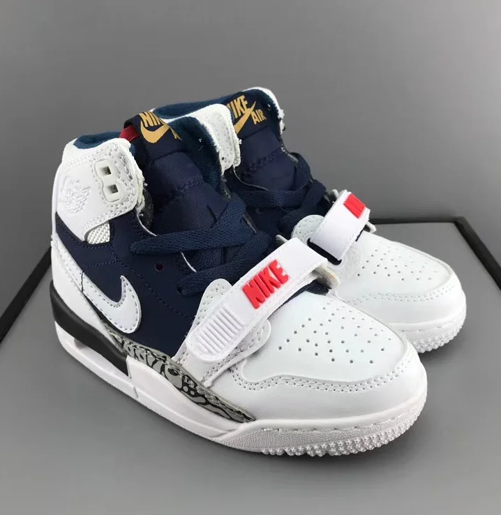 Air Jordan Legacy 312 Usa Dream Team Olympic White Blue Kid Children Shoes Eur 28 35 Aliexpress