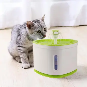 

USB 2.4L Automatic Water Dispenser Simulation Heart Shape Bowl Circulation Water Fountain Portable Water Feeder Electric Feeder