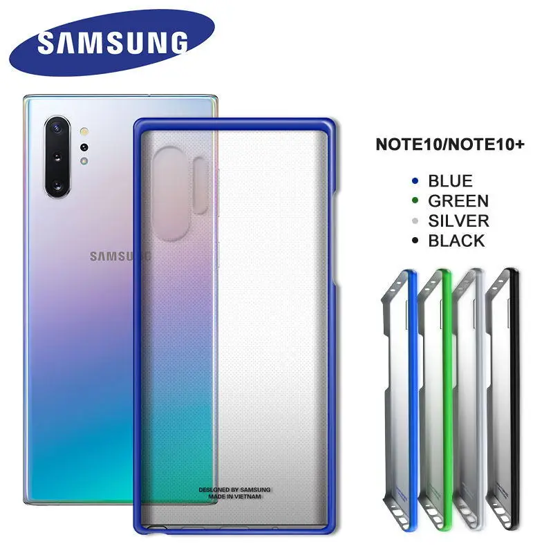 

Original Samsung Galaxy Note 10 Case Transparent Hard PC Ultra Slim Back Cover Samsng Note 10 N970 Note 10+ N975 Protective Case