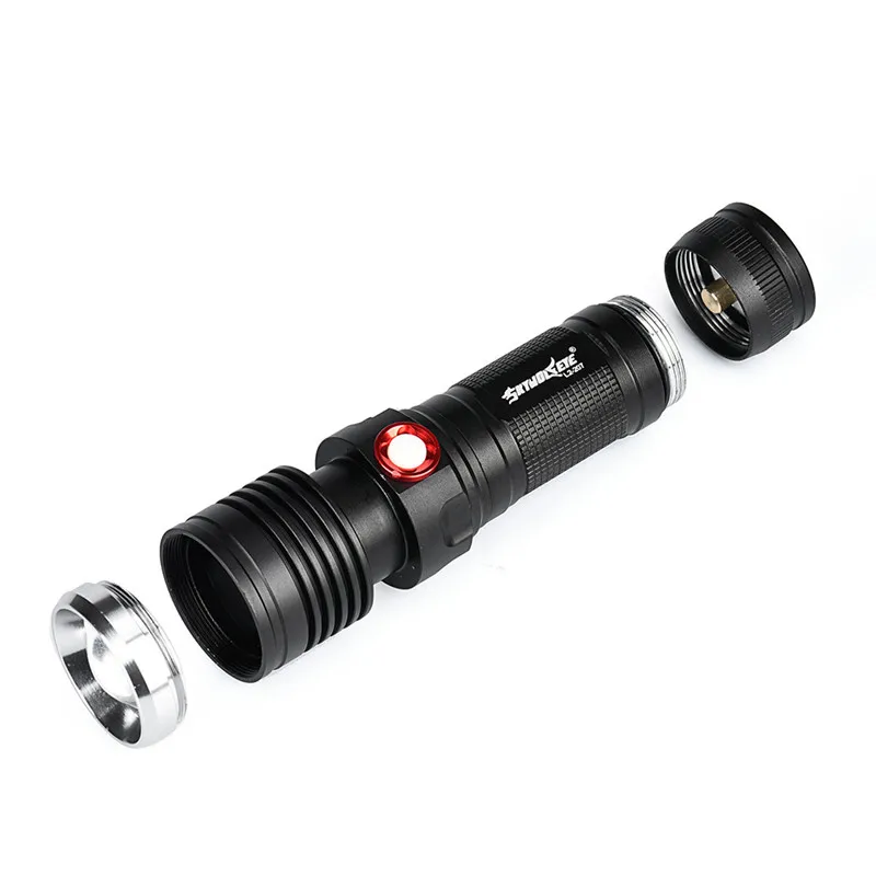 Масштабируемый XM-L2 U2 светодиодный 3 режима 26650/18650 USB Перезаряжаемый фонарь linterna zaklamp#4N13