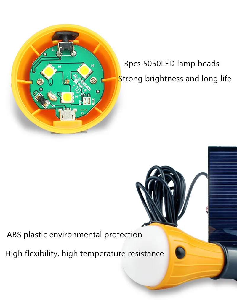 outdoor solar lights for house LED super bright solar bulb outdoor waterproof garden hanging light solar powered energy-saving courtyard yard garage lighting cheap solar lights