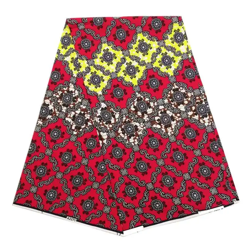 Африканская ткань Анкара модная настоящая голландская Африканский вощеная ткань настоящая для вечерние африканские пагны горячая восковая настоящая 6 ярдов/партия - Цвет: as picture