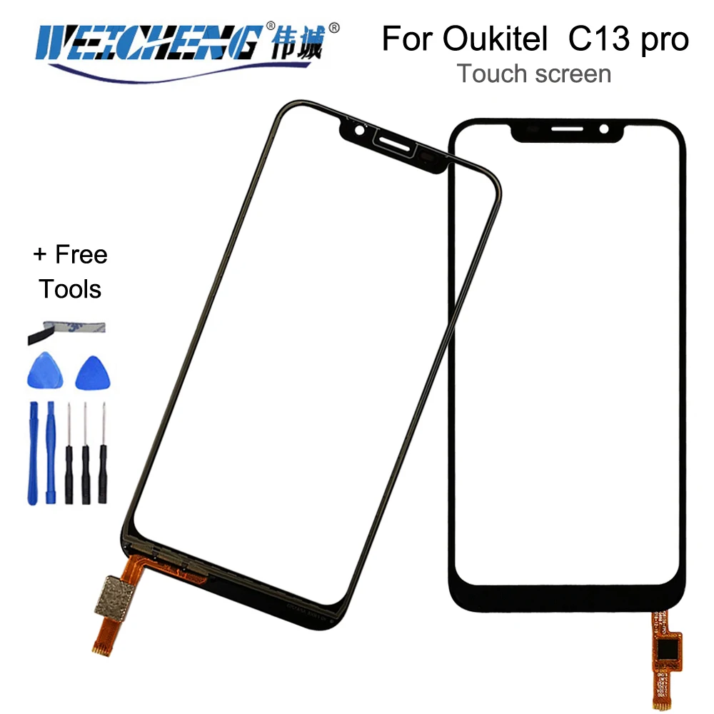 6 18 дюйма сенсорный экран для Oukitel C13 pro сенсорная стеклянная панель дигитайзер |