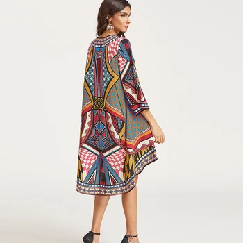 

Lugentolo Women Ponchos Summer Beach Plus Size New Fashion Cardigan Kimono National Style Print Holiday Thiin Casual Cardigan