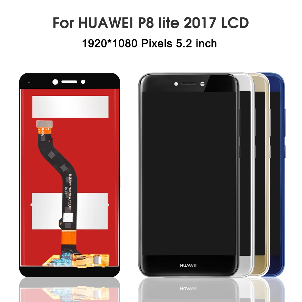 Для huawei P8 Lite, ЖК-дисплей, дигитайзер, запасная рамка для huawei P9 Lite, ЖК-экран PRA-LA1 PRA-LX1
