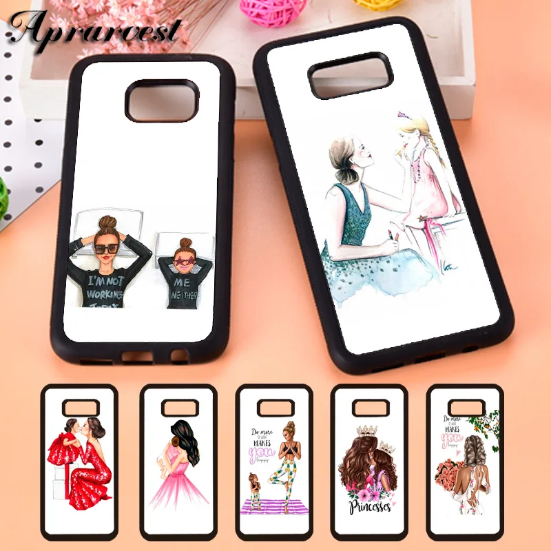 Aprarvest Super Mom Mum Mother Mama Custodia Per Telefono Per Samsung S5 S6 S7 Edge S8 S9 Plus S10 Lite S10E Note 5 8 9 10 Plus