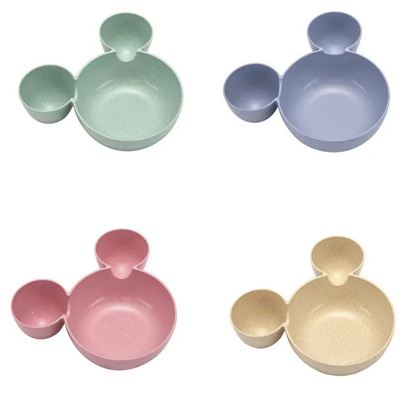 Wheat straw cartoon little mouse child rice bowl (2)